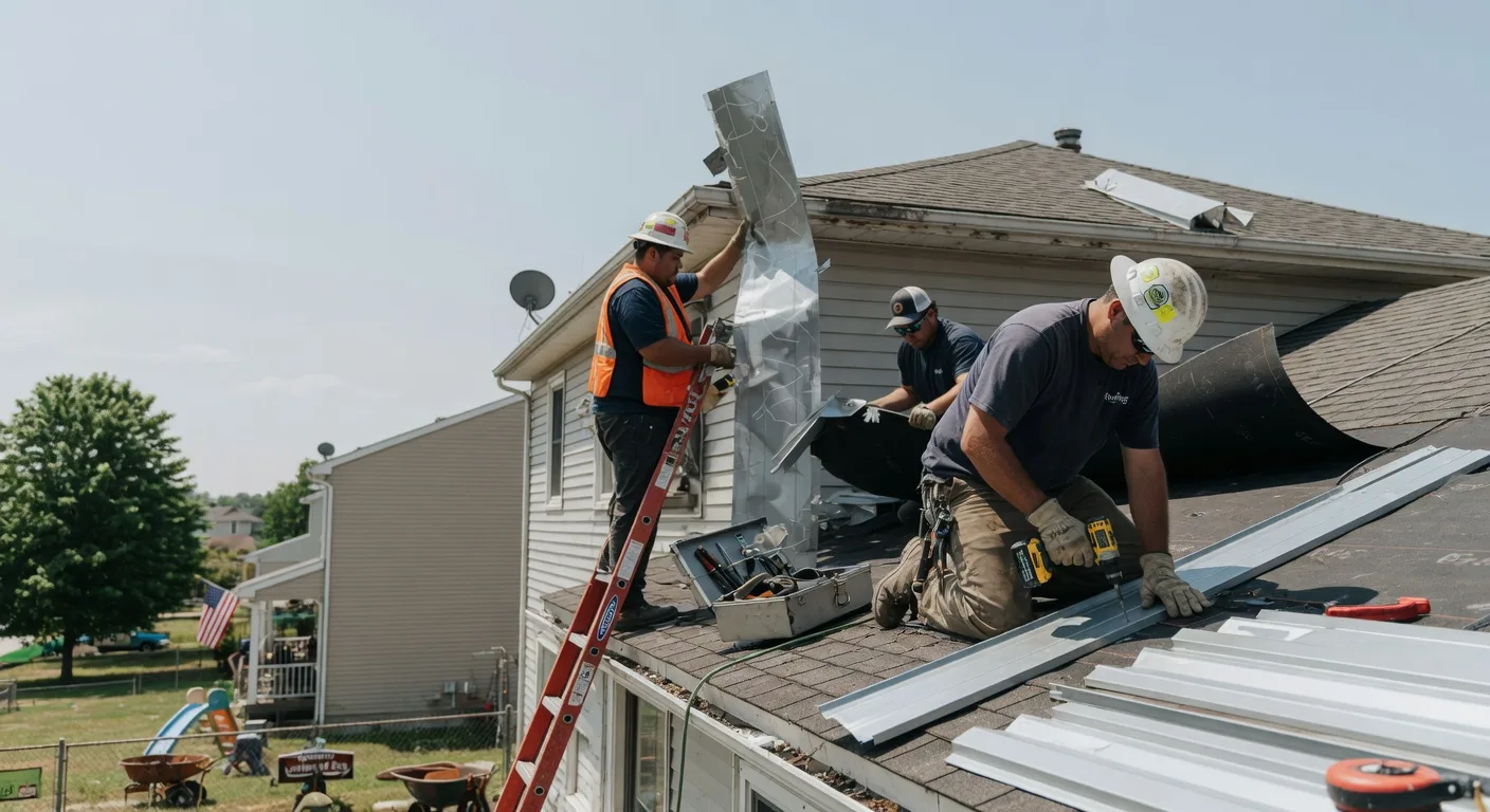 Storm Damage Metal Roof Repair in Theresa, NY